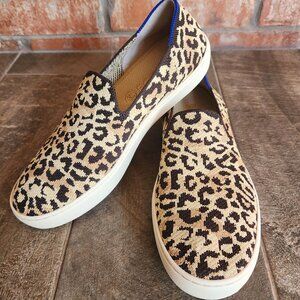 Rothy's Leopard Print Slip Ons Size 8